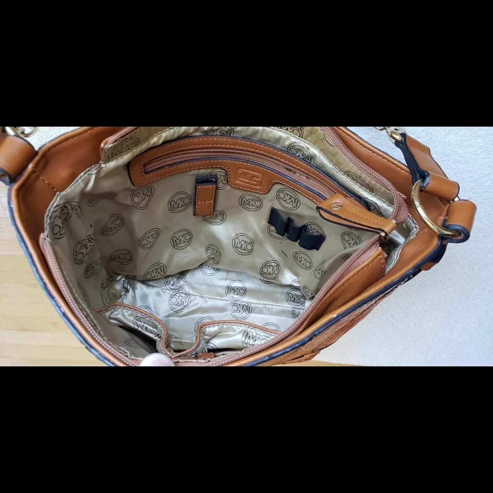 MC Brown Embossed Purse - Picture 13 of 15